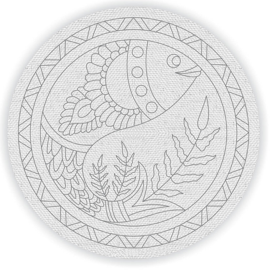 Trial Pack - Bird and Animal Motifs Premarked Canvas Bases - Set of 7