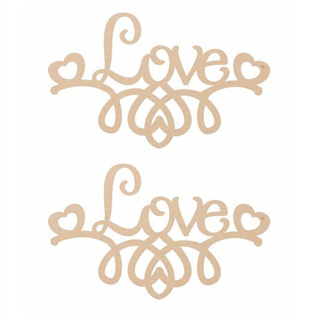 Ready to Decorate Wooden Cutouts - Love