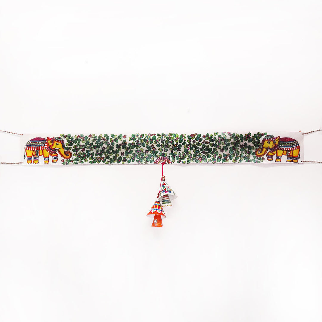 Hand-painted Tree of Life Long Toran Puppet Hanging - Zwende