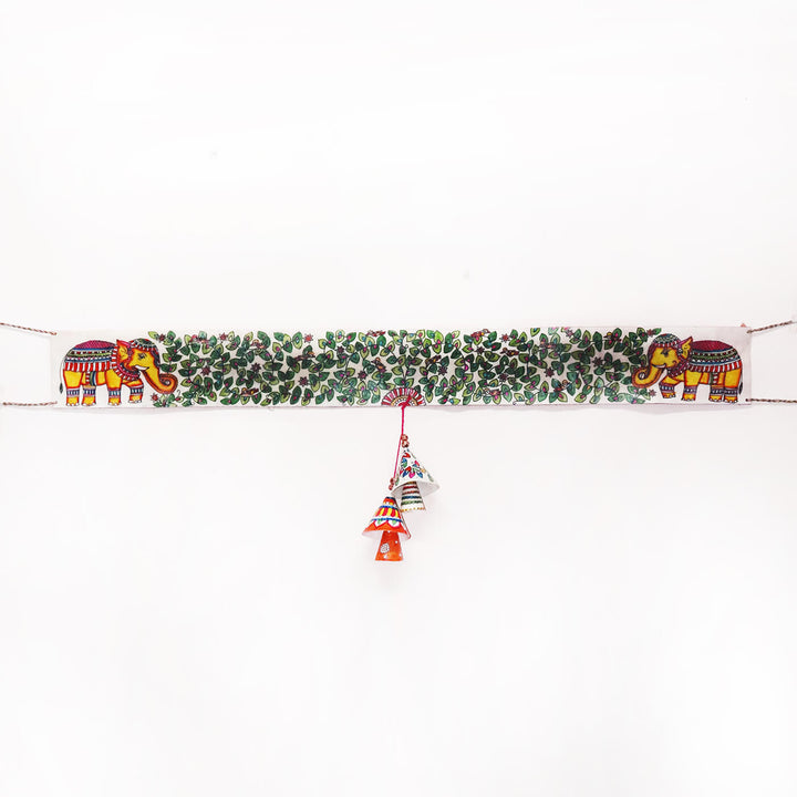 Hand-painted Tree of Life Long Toran Puppet Hanging