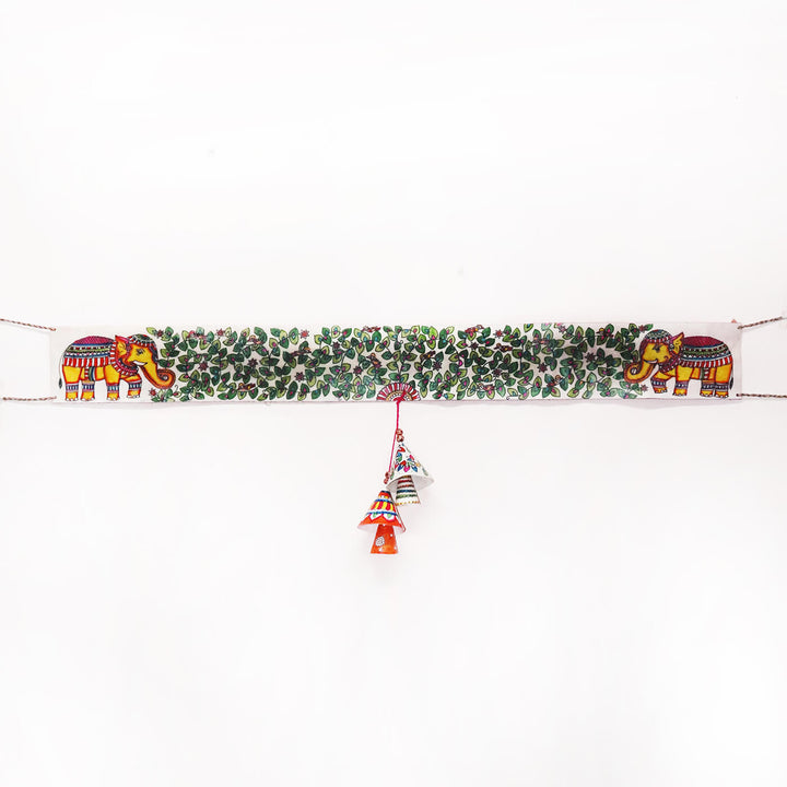 Hand-painted Tree of Life Long Toran Puppet Hanging - Zwende