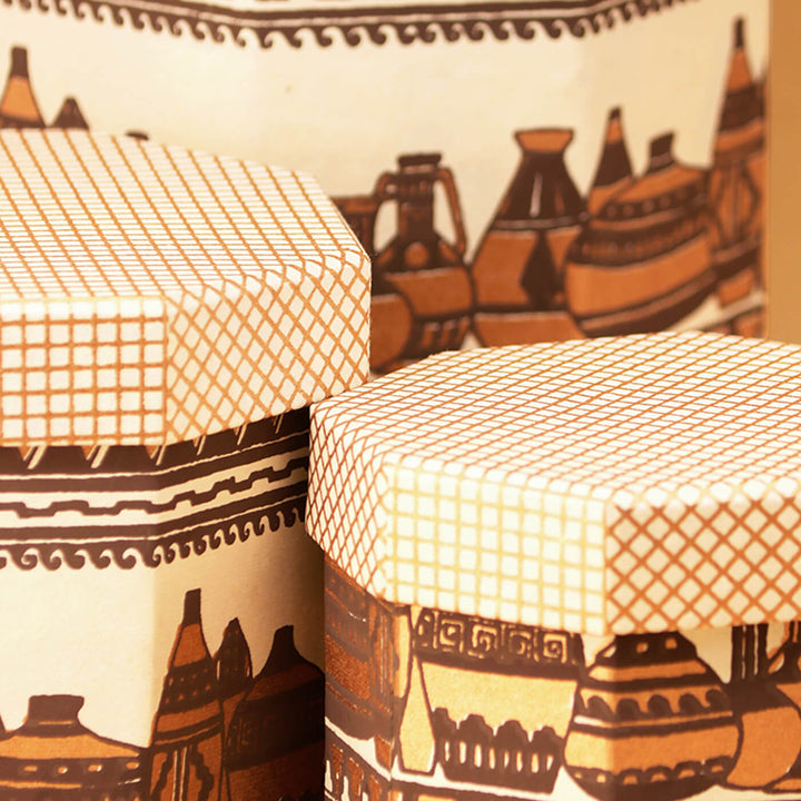 Handmade Paper Greek Pots Gift Box