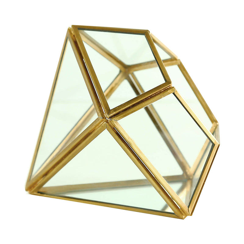 Diamond-Shaped Glass Jewellery Box