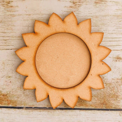 Ready to Paint MDF Floral Tealight Holder - TI132