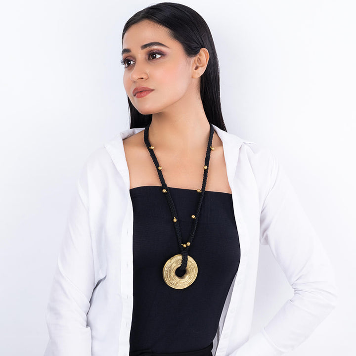 Contemporary Handmade Tribal Dokra Long Necklace