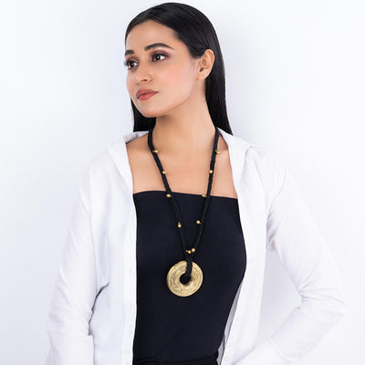 Contemporary Handmade Tribal Dokra Long Necklace