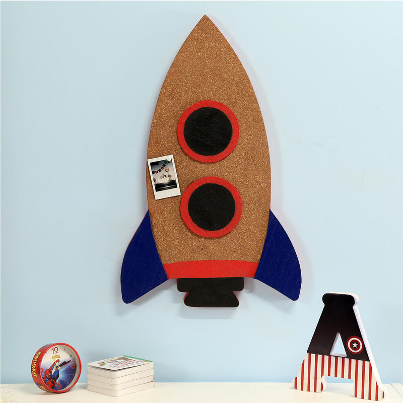 Rocket Cork Pinboard for Kids