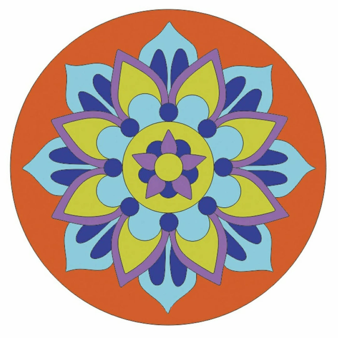 Ready to Paint MDF Engraved Mandala Base - 1110