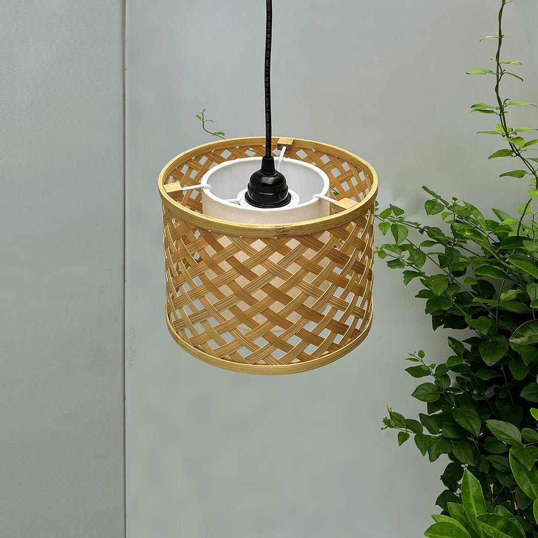 Bamboo Mushroom Pendant Lamp