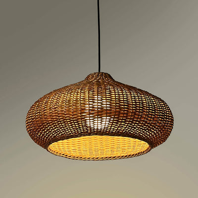 Willow Wicker Akasa Lamp - Natural