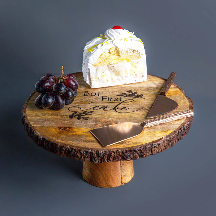 Carol Mango Wood Cake Stand