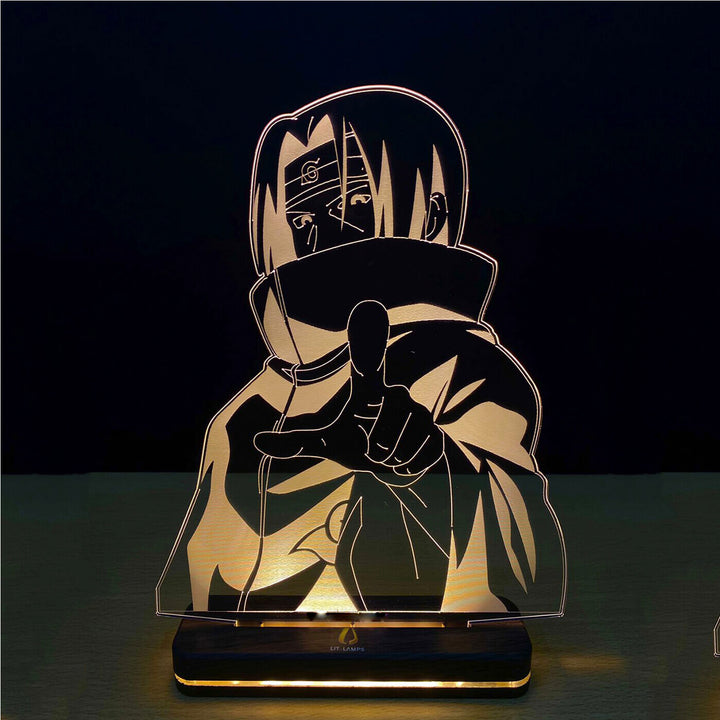 3D Illusion Itachi Uchiha Naruto Anime Rechargeable LED Lamp