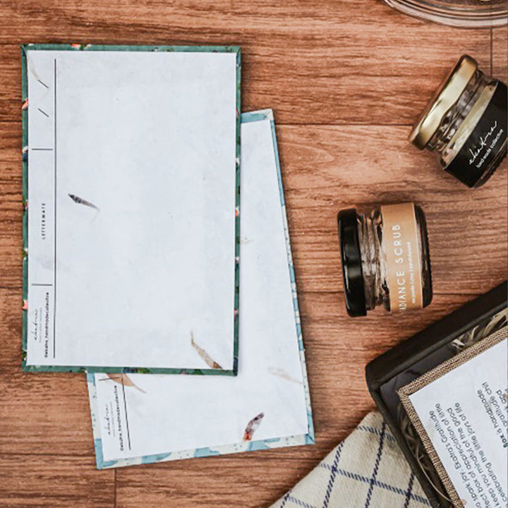 Eco-friendly Handmade Blue Elephant Journal & Self-Care Hamper