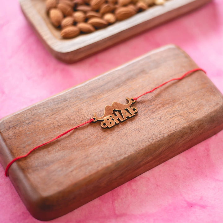 Handcrafted MDF Rakhi With Roli Chawal
