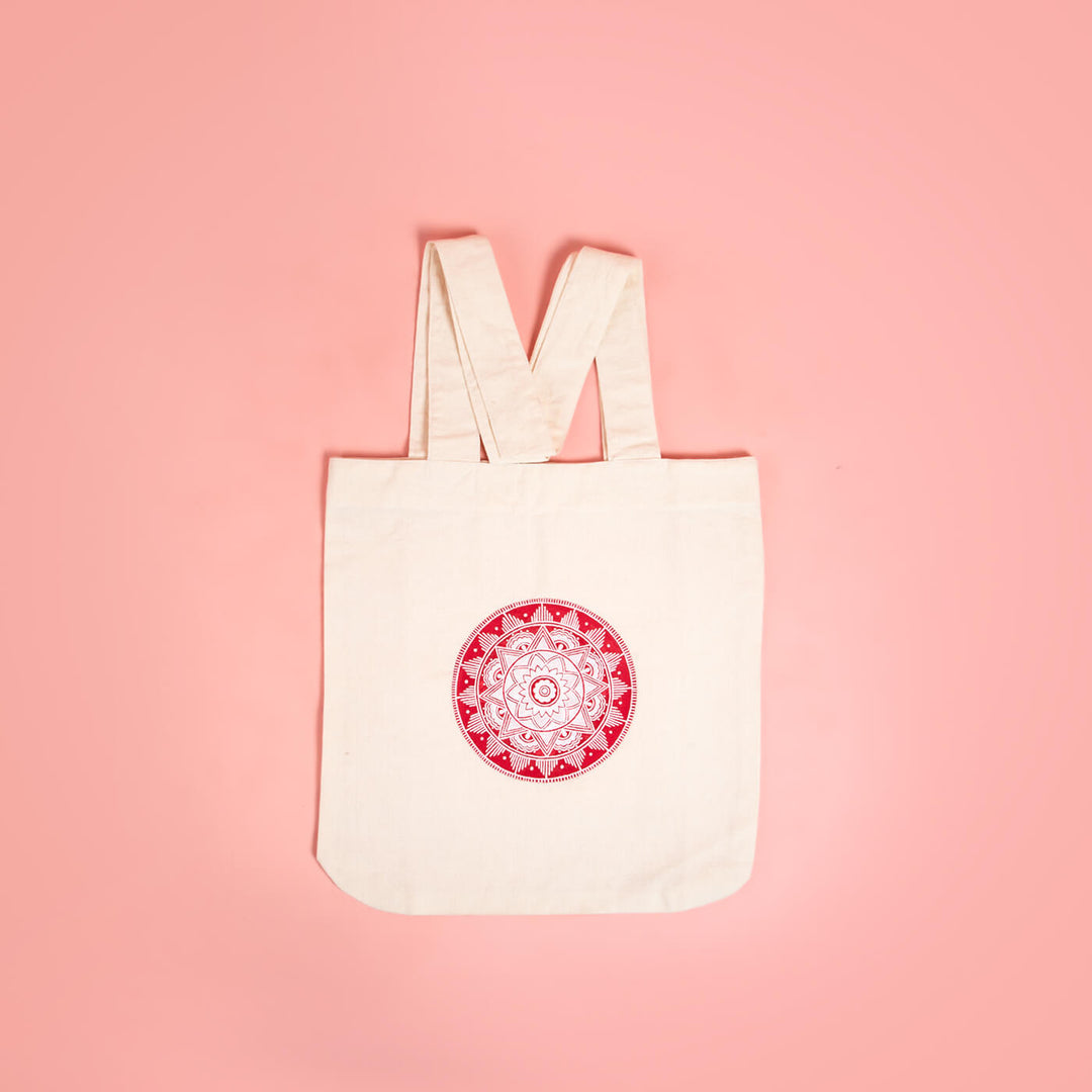 Handpainted Aipan Canvas Bag