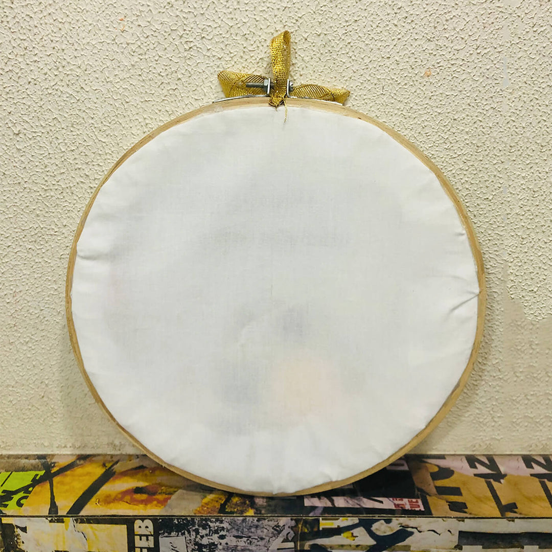 Hand Embroidered Floral Personalized Birthday Hoop