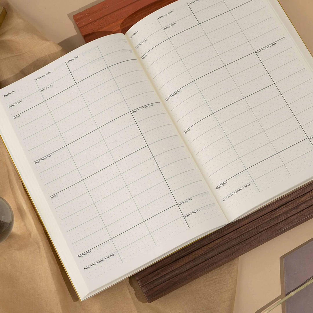 Undated Recycled Personalized Daily Planner | 216 Pages, B5