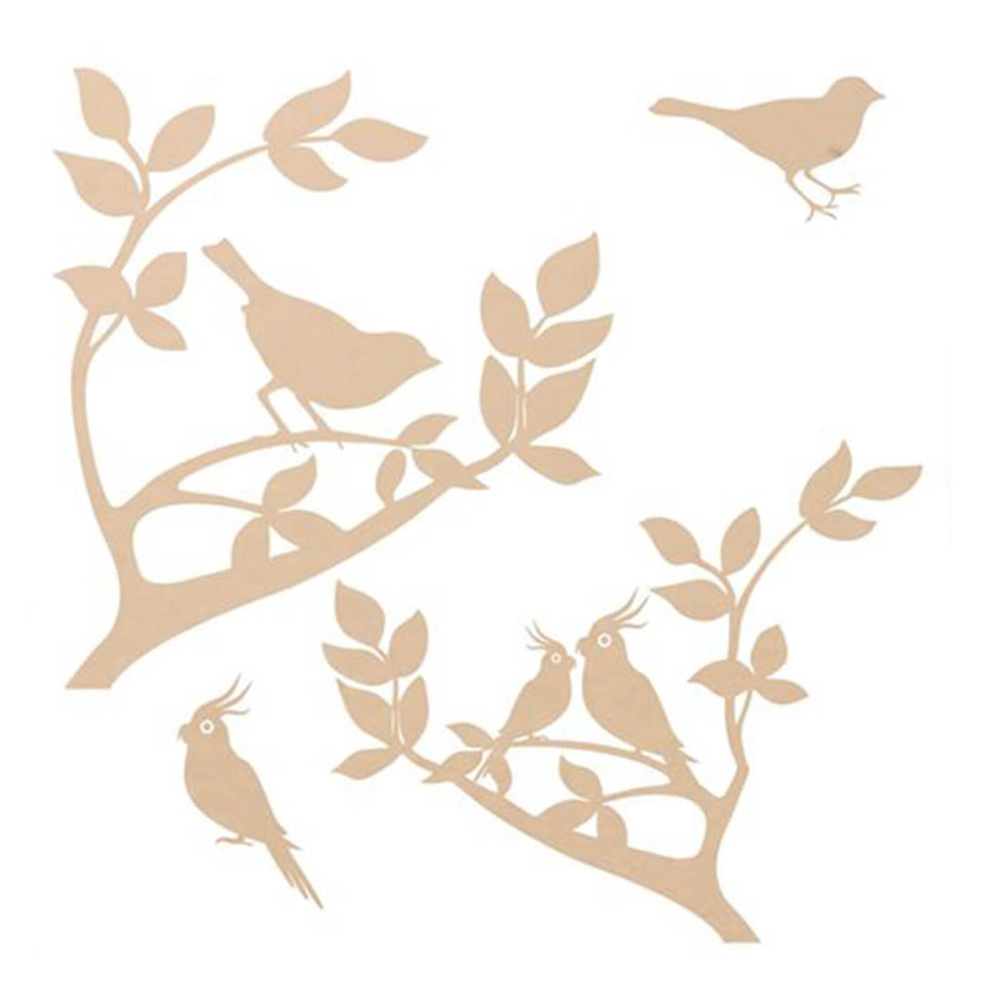 Ready to Decorate Wooden Cutouts - Chirping Birds