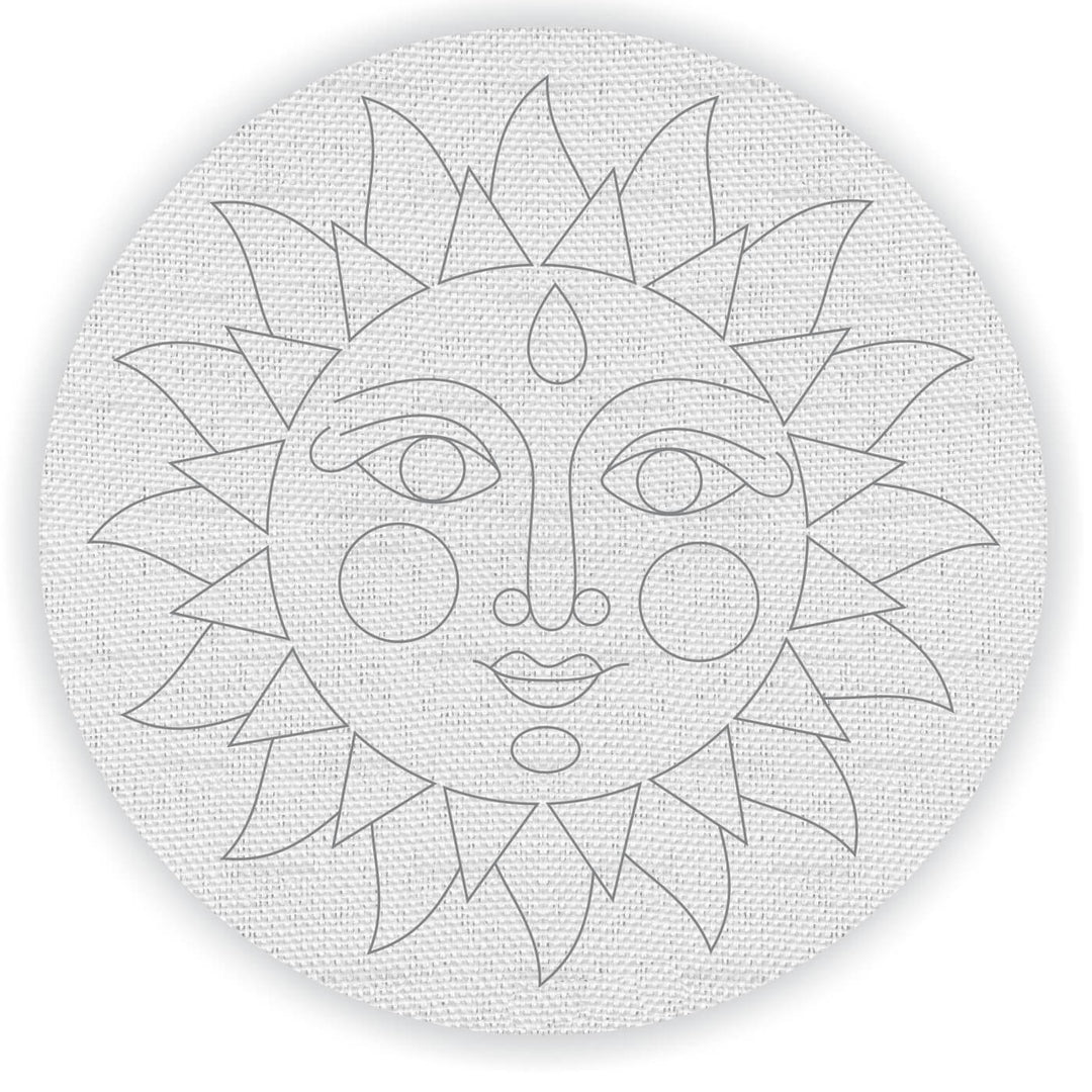 Pre Marked Canvas Base - Sun Mandala - 3021 - Zwende