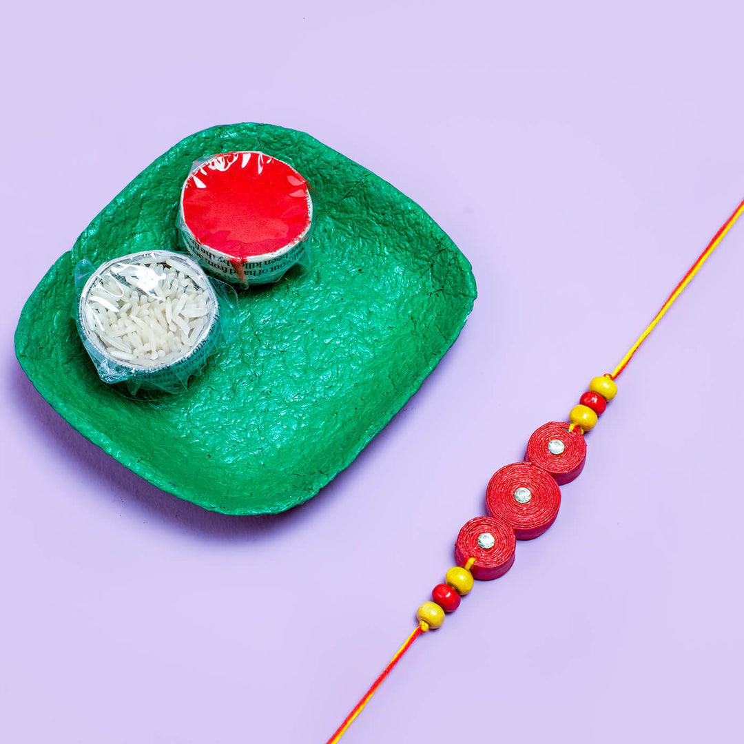 Paper Mache Rakhi Hamper