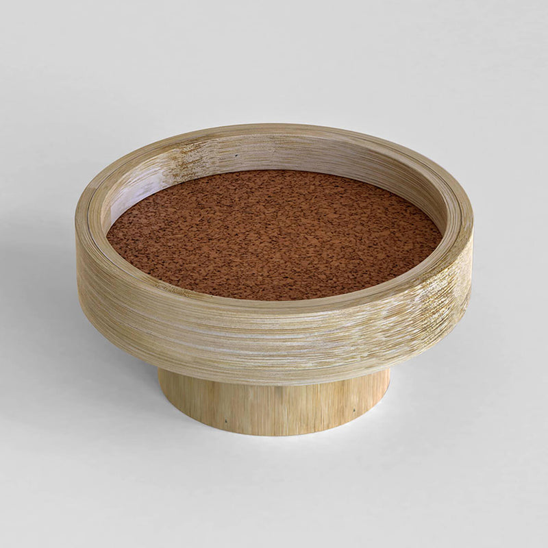 Bamboo Round Podium Small Tray