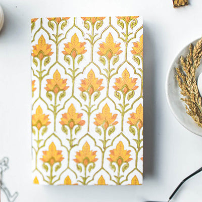 Yellow Floral A5 Journal