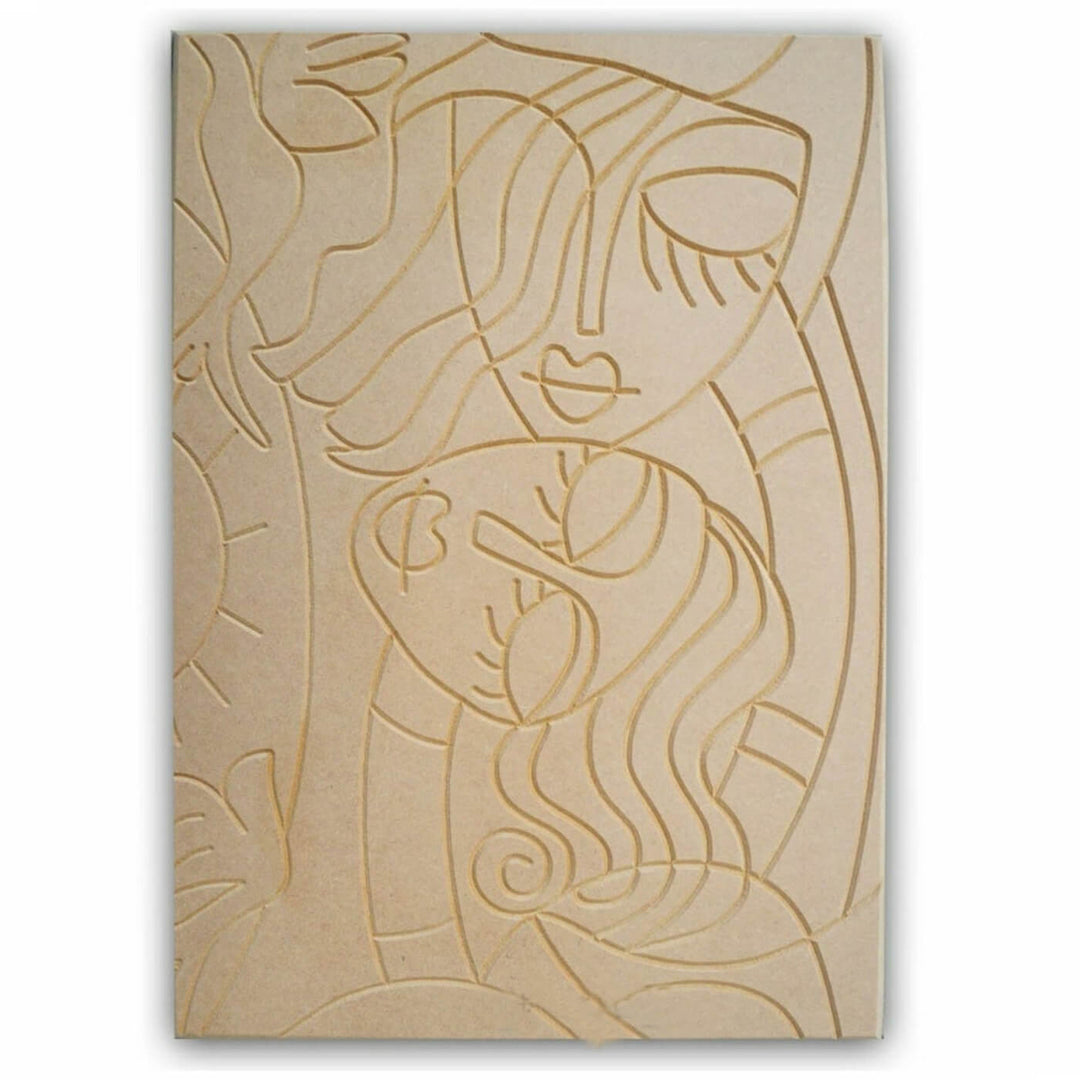 Ready to Paint MDF Engraved Mandala Base - 1124