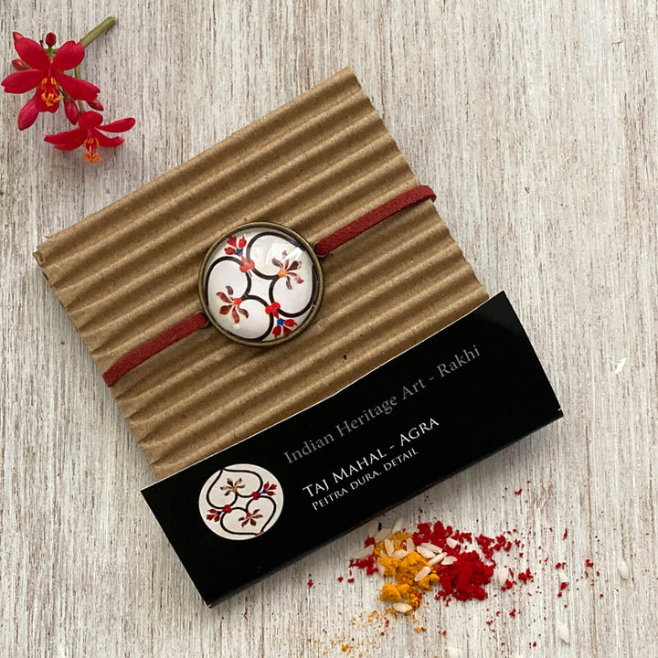 Handcrafted Folkart Rakhi With Roli Chawal