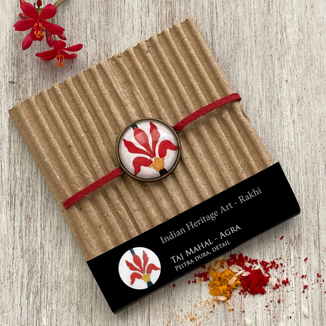 Handcrafted Folkart Rakhi With Roli Chawal