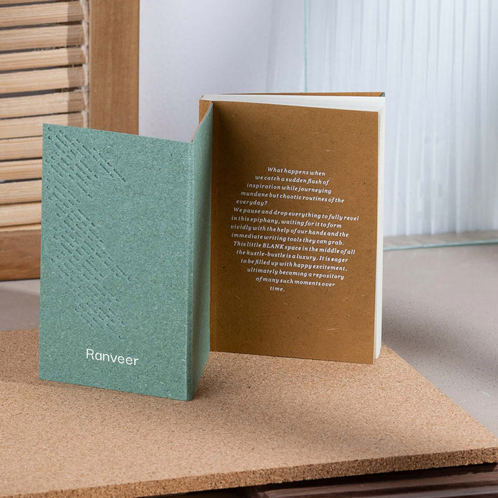 Sustainable Personalized Blank Notebook | 96 Pages, A7