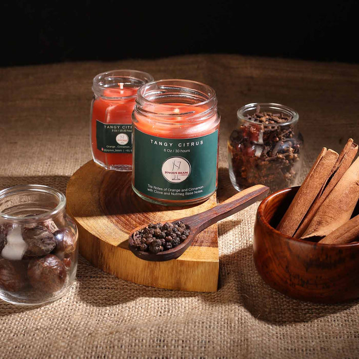 Tangy Citrus Scented Candle - Zwende
