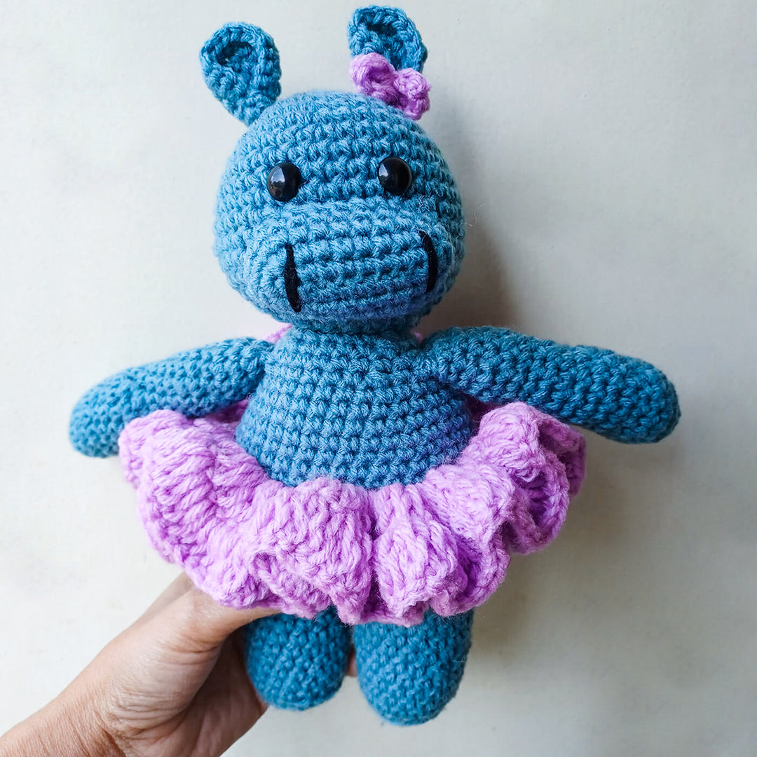 Hippo Amigurumi Crochet Toy