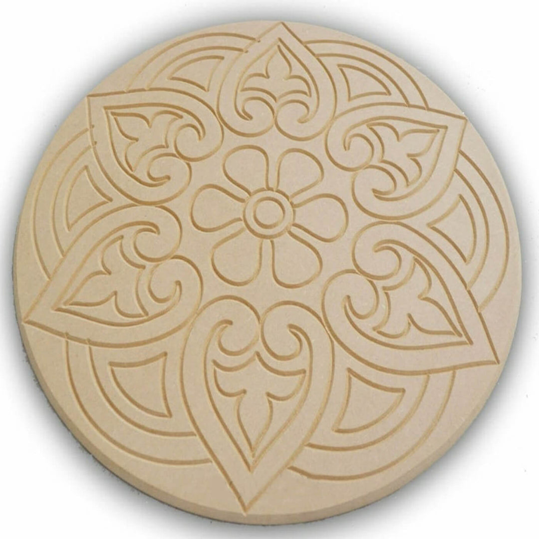 Ready to Paint MDF Engraved Mandala Base - 1117