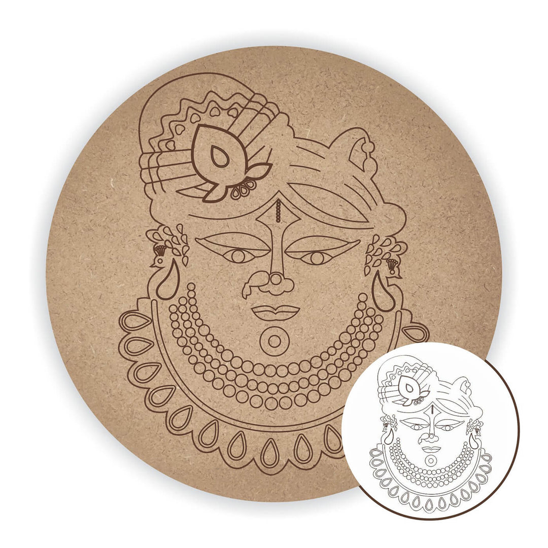 Divine Pre Marked MDF Base - Srinath Ji - 8 Inches