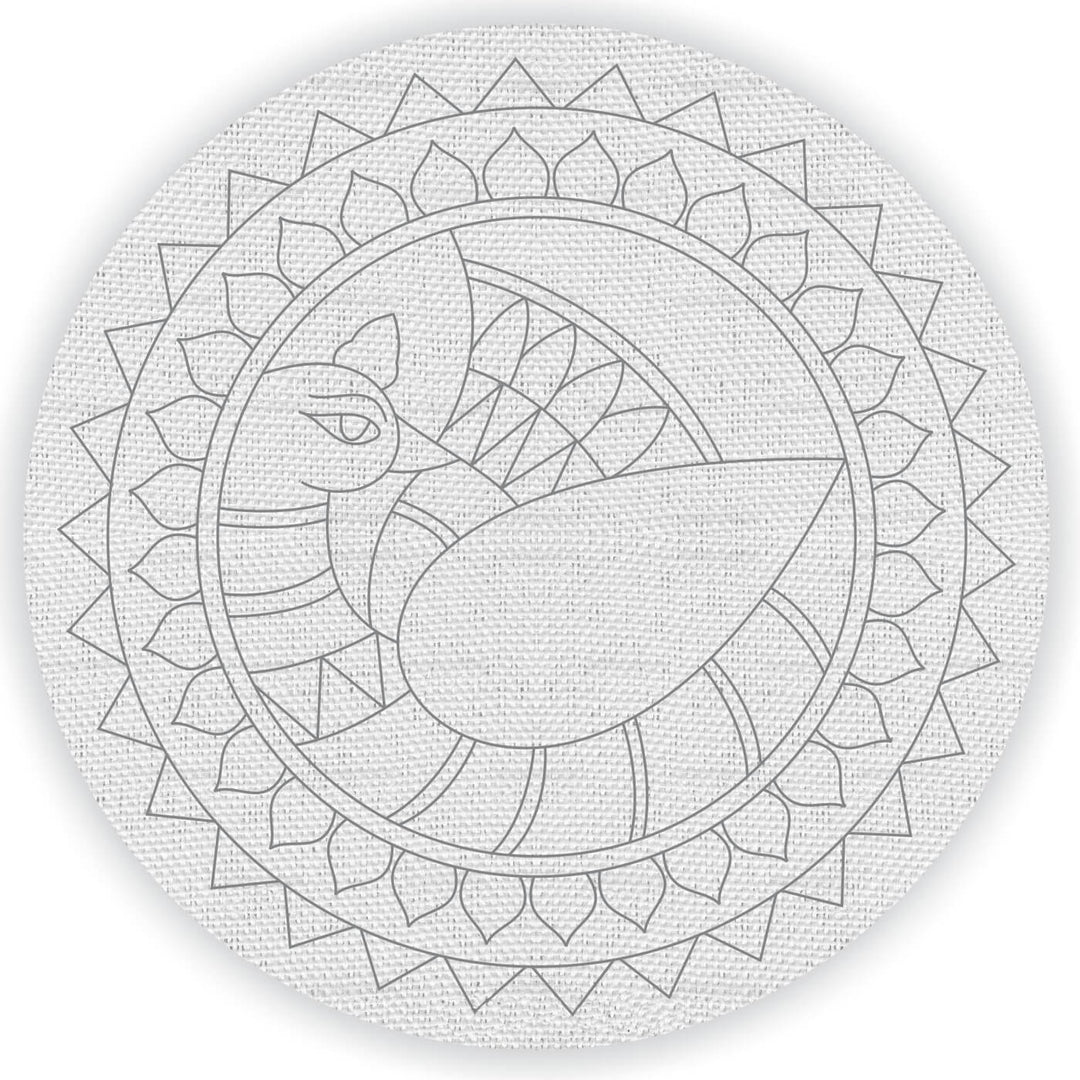 Trial Pack - Birds and Flowers Premarked Canvas Bases - Set of 8
