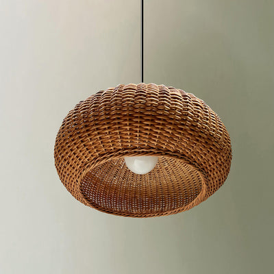 Willow Wicker Akasa Lamp - Natural