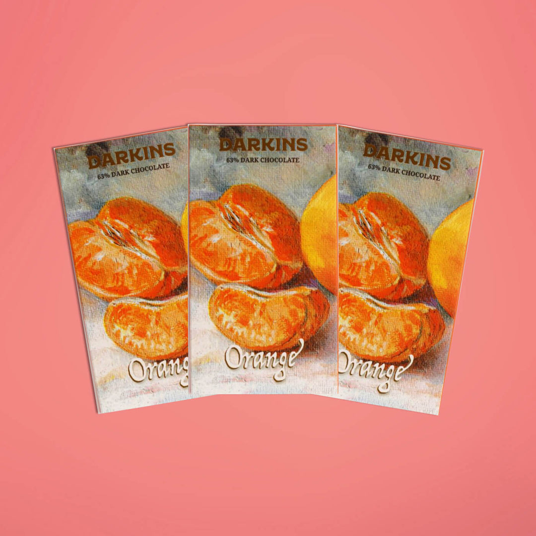 Vegan & Gluten Free| 63% Vegan & Gluten Free Dark Chocolate with Orange
