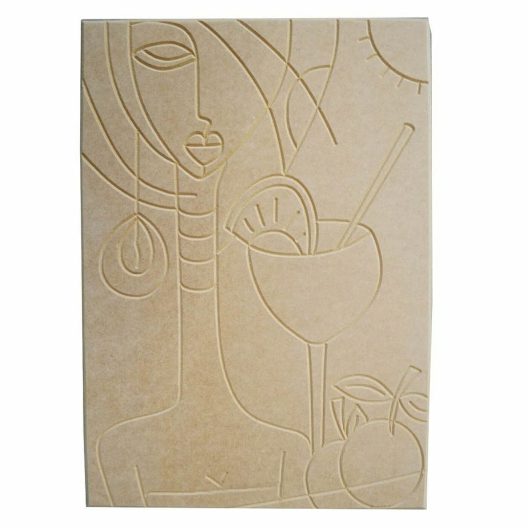 Ready to Paint MDF Engraved Mandala Base - 1125