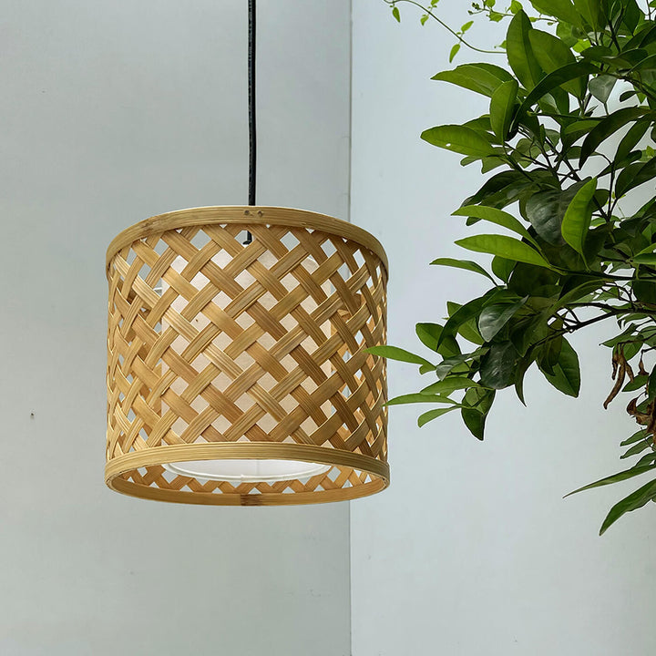 Bamboo Mushroom Pendant Lamp