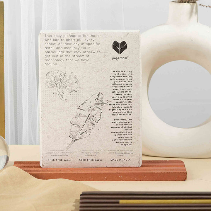 Personalized Undated Eco-friendly Mini Daily Planner | 160 Pages, B6