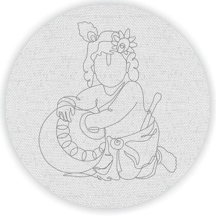 Trial Pack - Divine Premarked Canvas Bases for Kids - Set of 5