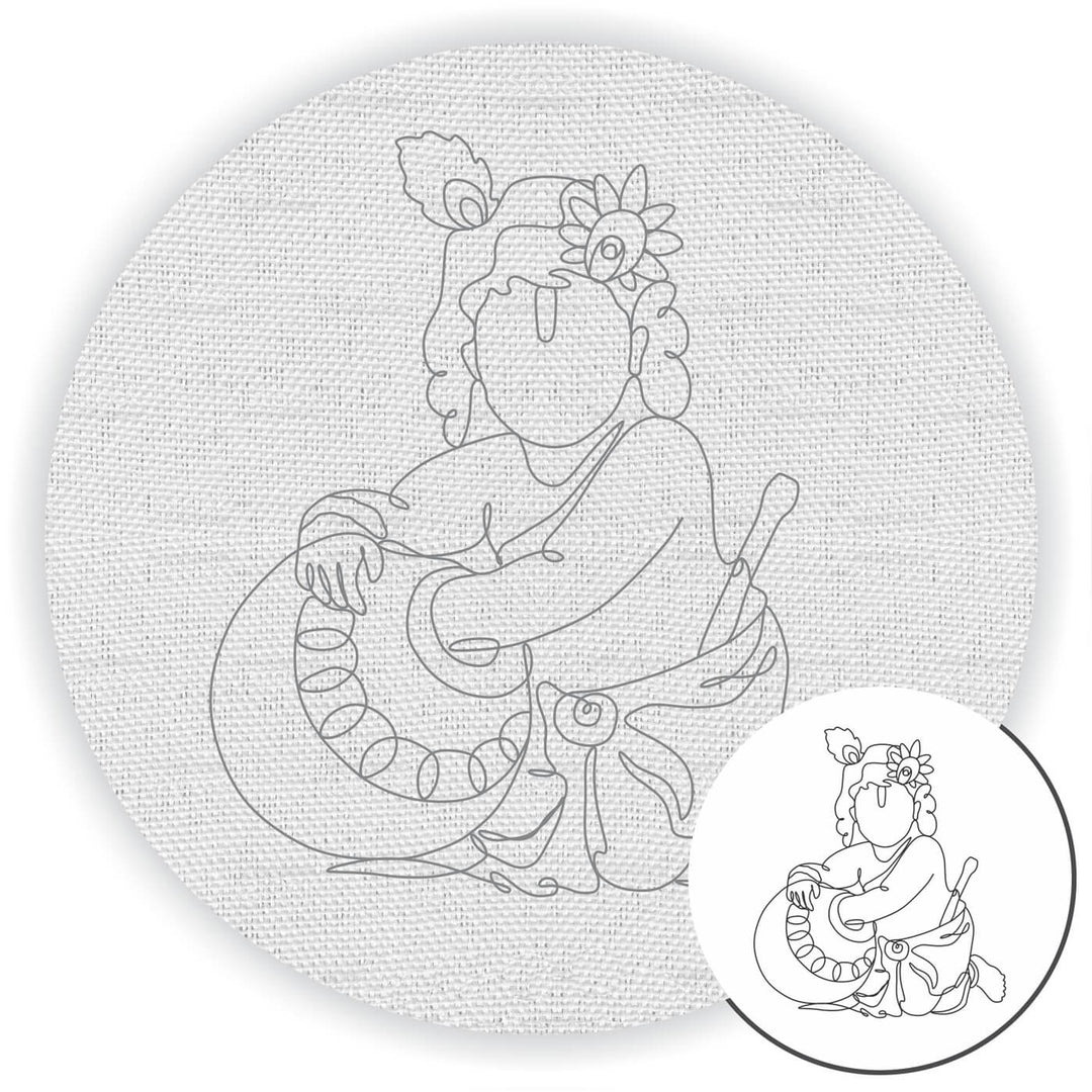 Pre Marked Canvas Base - Bal Gopal - 3032