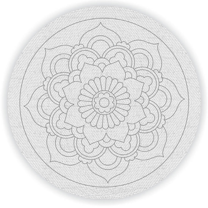 Pre Marked Canvas Base - Flower Mandala - 3033