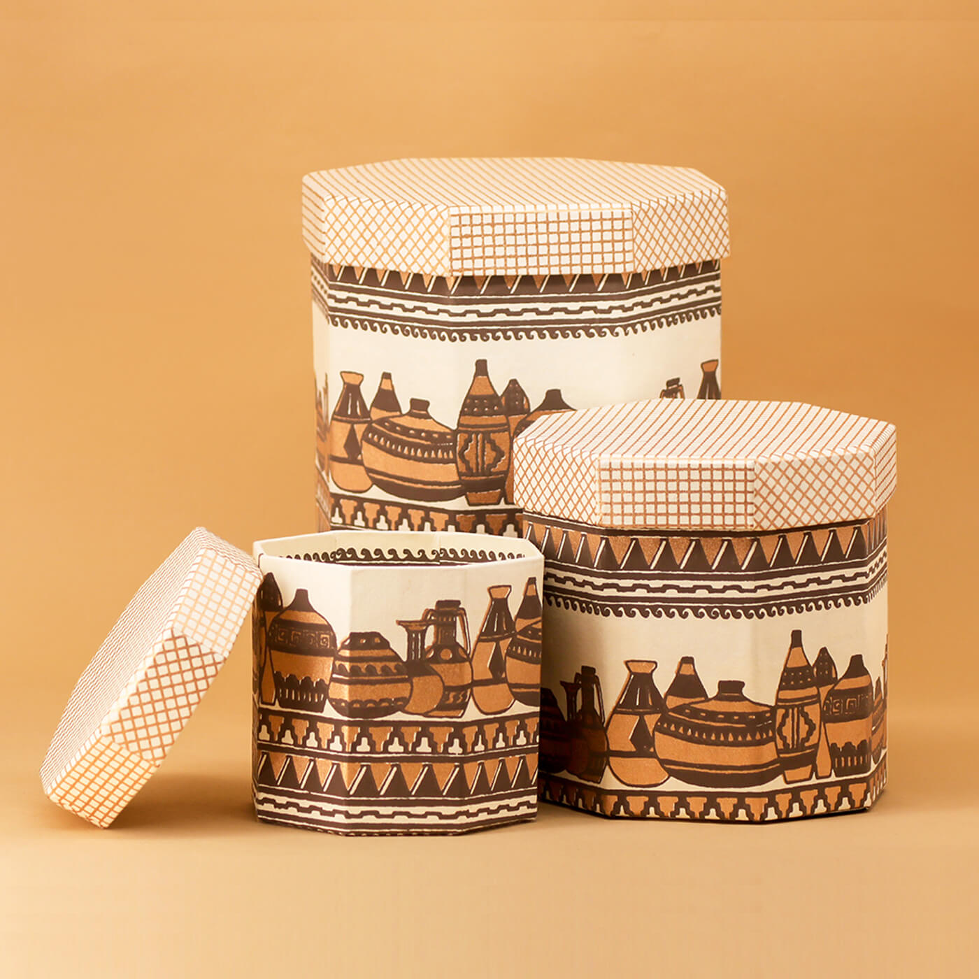 Buy Handmade Paper Greek Pots Gift Box Online On Zwende