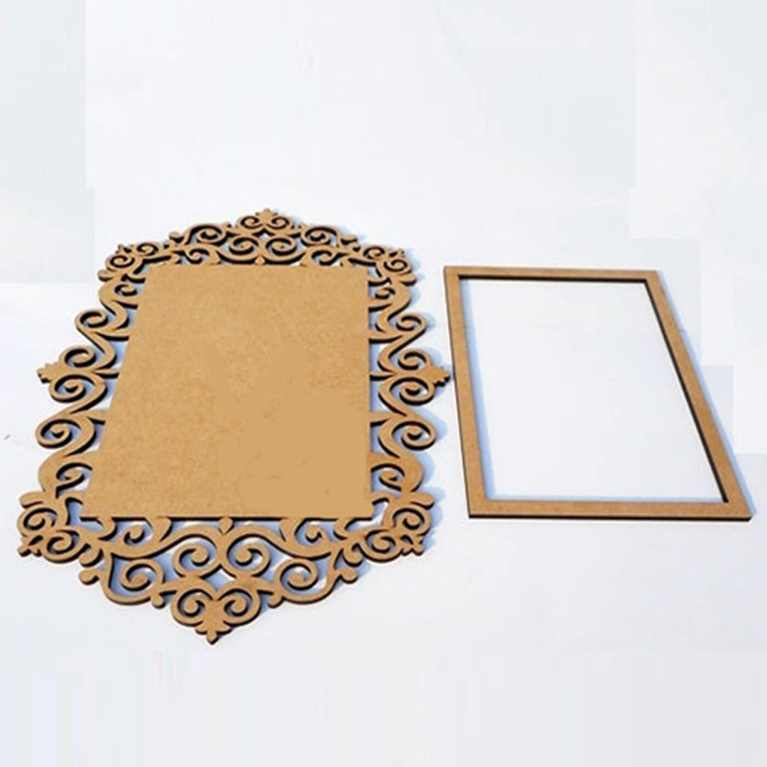 Ready to Paint MDF Photo Frame - Cutwork Border