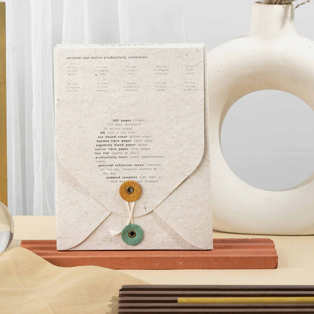 Personalized Undated Eco-friendly Mini Daily Planner | 160 Pages, B6