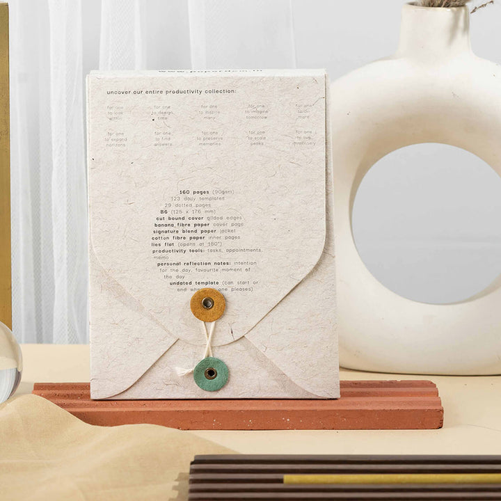 Personalized Undated Eco-friendly Mini Daily Planner | 160 Pages, B6