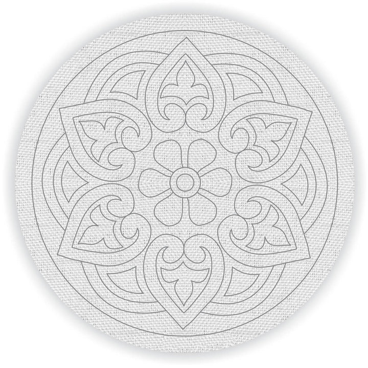 Pre Marked Canvas Base - Regal Flower - 3038 - Zwende