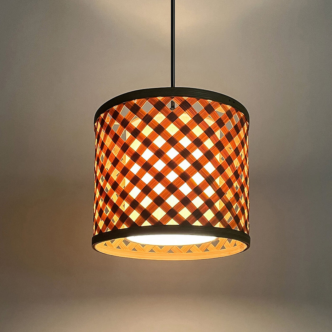 Bamboo Mushroom Pendant Lamp