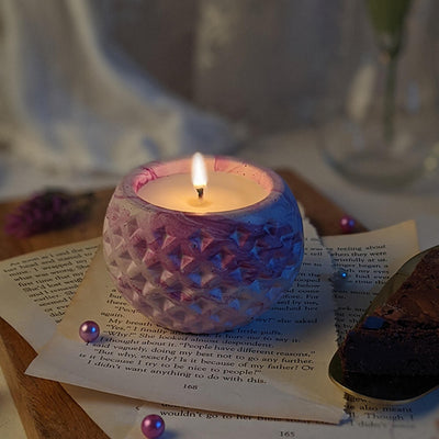 Marble Diamond Scented Jar Candle